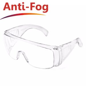 EY02-SAFETY-GOGGLES CE EN 166F Anti Fog Anti Scratch Clear PC Lens Lab Safety Goggles Dezi Associates Ltd