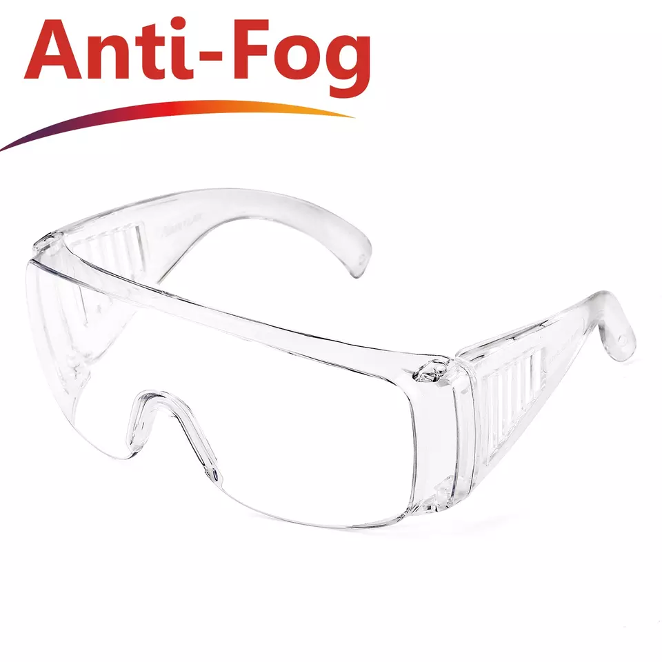 EY02-SAFETY-GOGGLES CE EN 166F Anti Fog Anti Scratch Clear PC Lens Lab Safety Goggles Dezi Associates Ltd