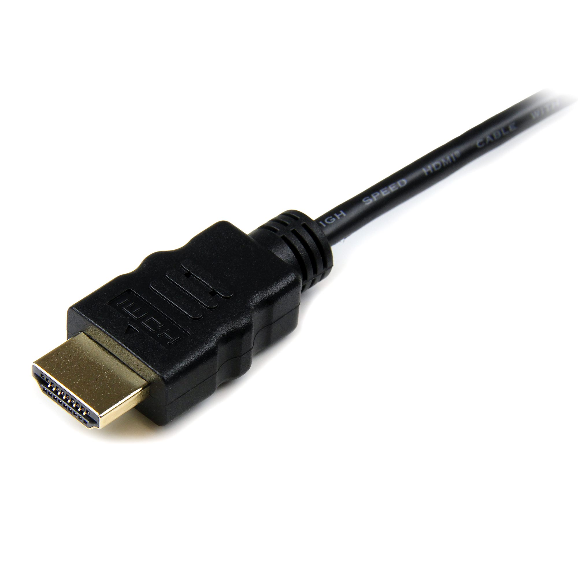 1m Micro HDMI to HDMI Cable with Ethernet - 4K 30Hz Video - Durable High Speed Micro HDMI Type-D to HDMI 1.4 Adapter Cable/Converter Cord - UHD HDMI Monitors/TVs/Displays - M/M - Image 2