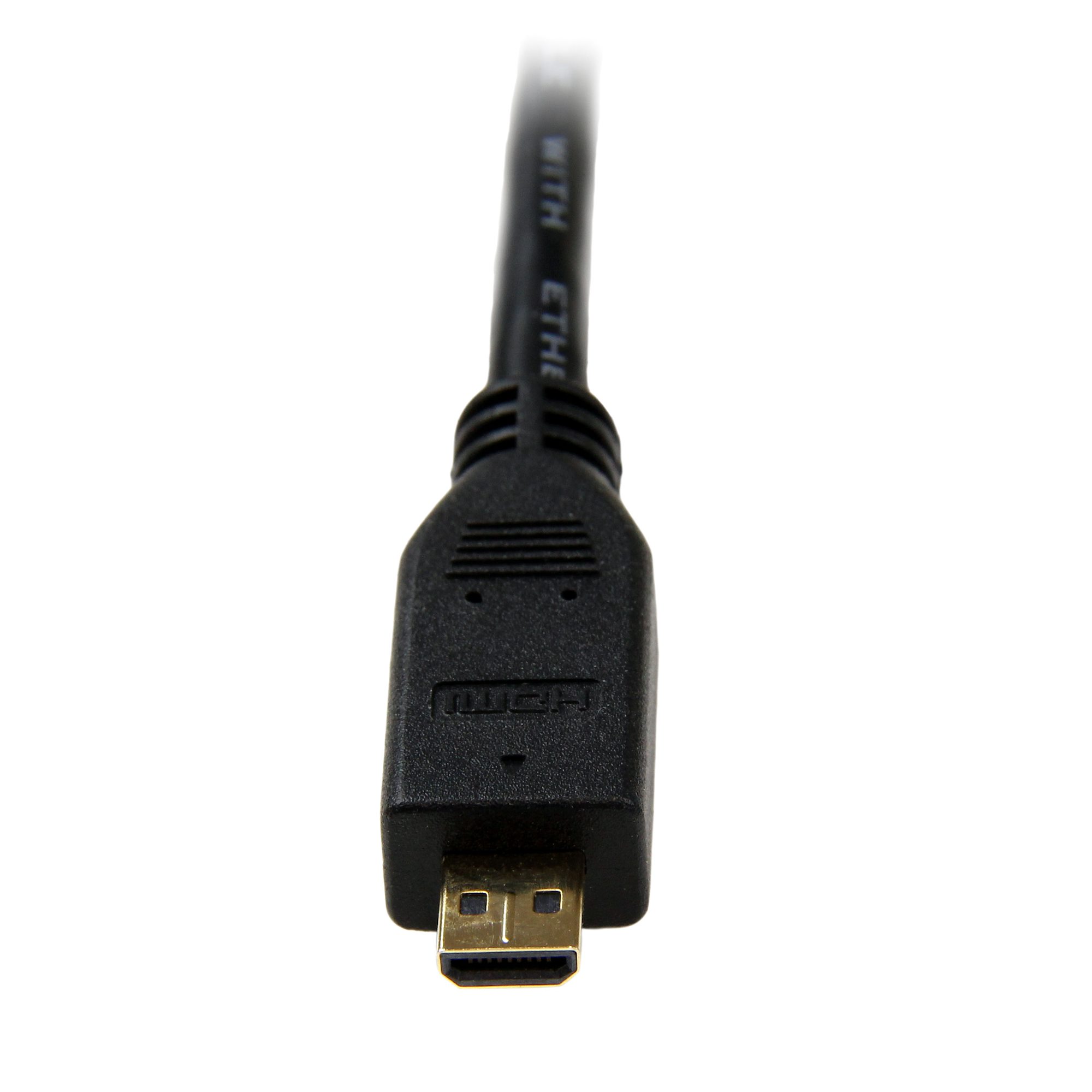 1m Micro HDMI to HDMI Cable with Ethernet - 4K 30Hz Video - Durable High Speed Micro HDMI Type-D to HDMI 1.4 Adapter Cable/Converter Cord - UHD HDMI Monitors/TVs/Displays - M/M - Image 5
