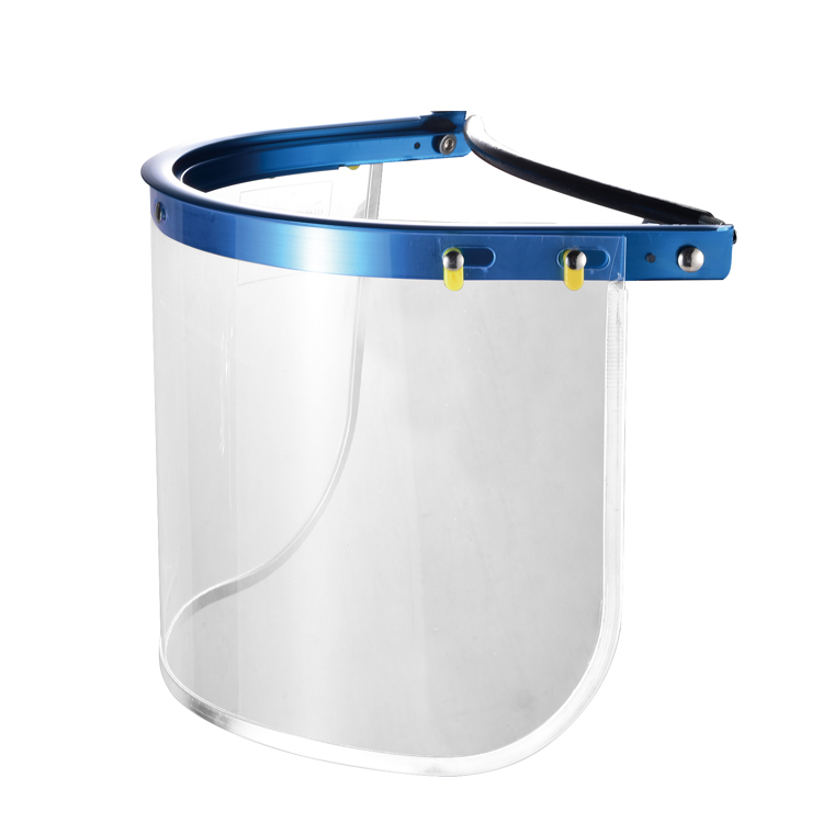 HS-D1002-face-shield Abs & Aluminum Material Transparent Safety Face Shield Dezi Associates Ltd
