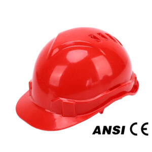 HT02-SAFETY-HELMET ANSI And CE Verified Red ABS Shell Safety Helmet for Construction Dezi Associates Ltd
