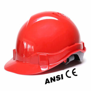 HT02-helmet CE ANSI Certified Red ABS Shell Hard Hat Safety Helmet Construction Dezi Associates Ltd