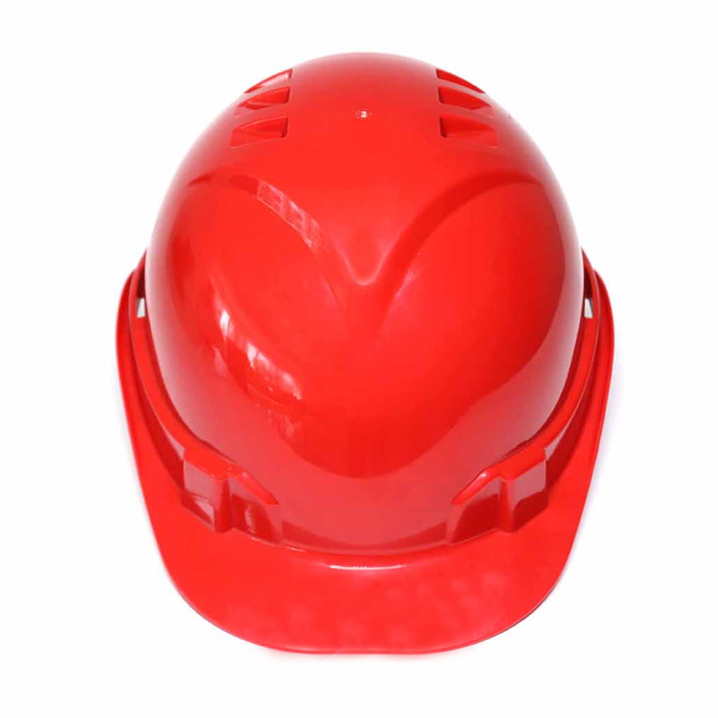 HT02-helmet CE ANSI Certified Red ABS Shell Hard Hat Safety Helmet Construction Dezi Associates Ltd