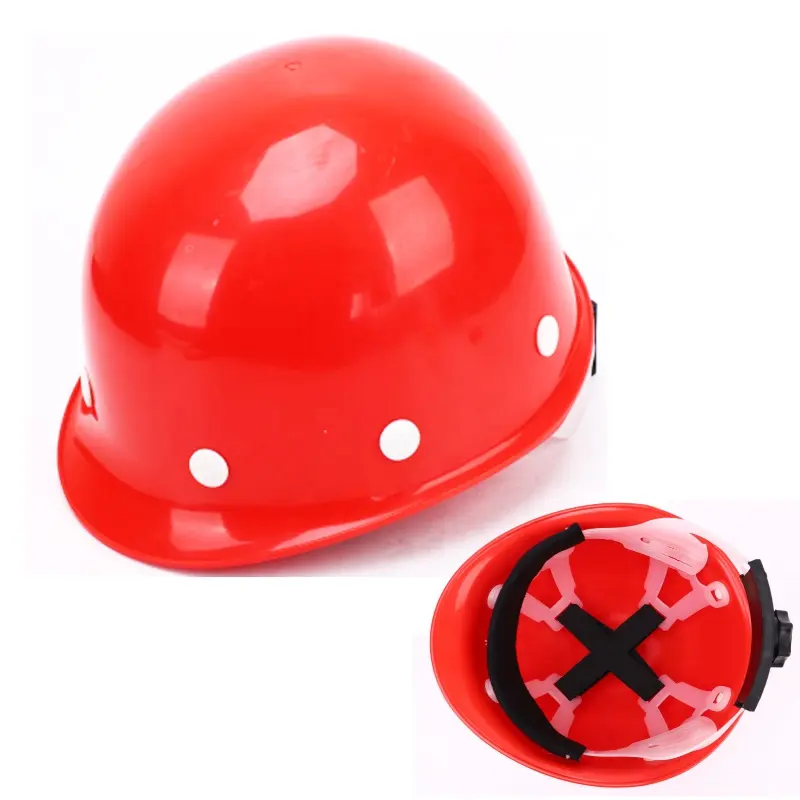 HT08-safety-helmet Red HDPE Shell Safety Helmet Hard Hats Construction Dezi Associates Ltd