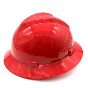 HT09-Safety-helmet Red V Guard Full Brim ABS Shell Safety Helmet for Construction Dezi Associates Ltd