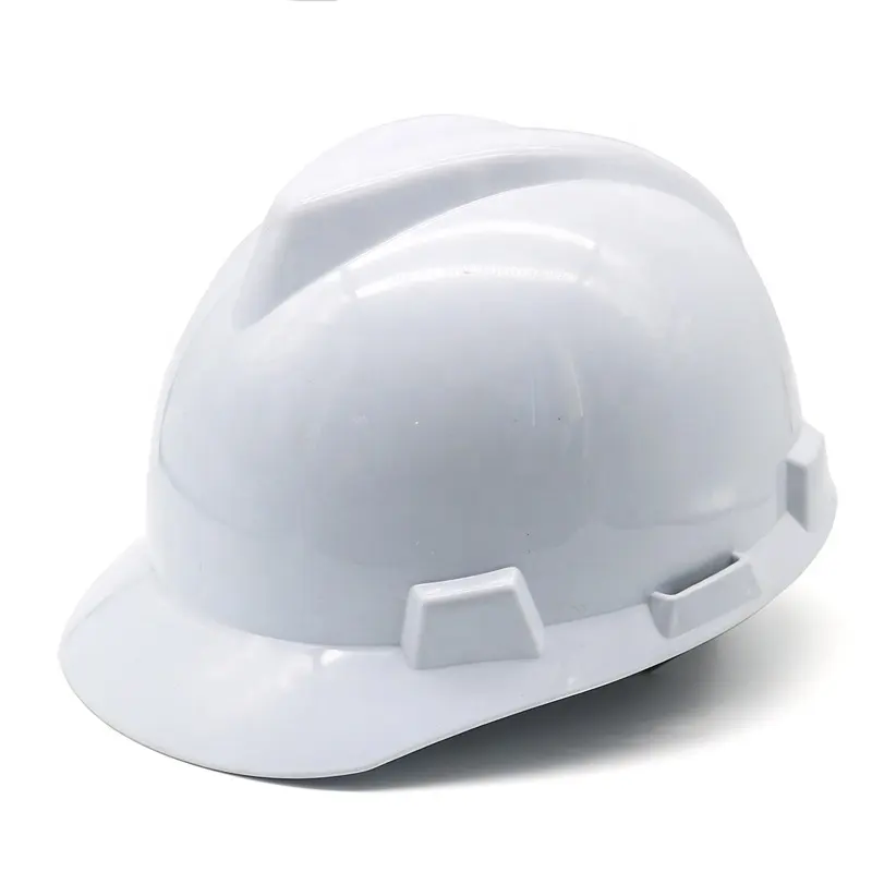 HT13-safety-helmet CE EN397 White ABS Shell V Guard Engineer Safety Helmet Dezi Associates Ltd