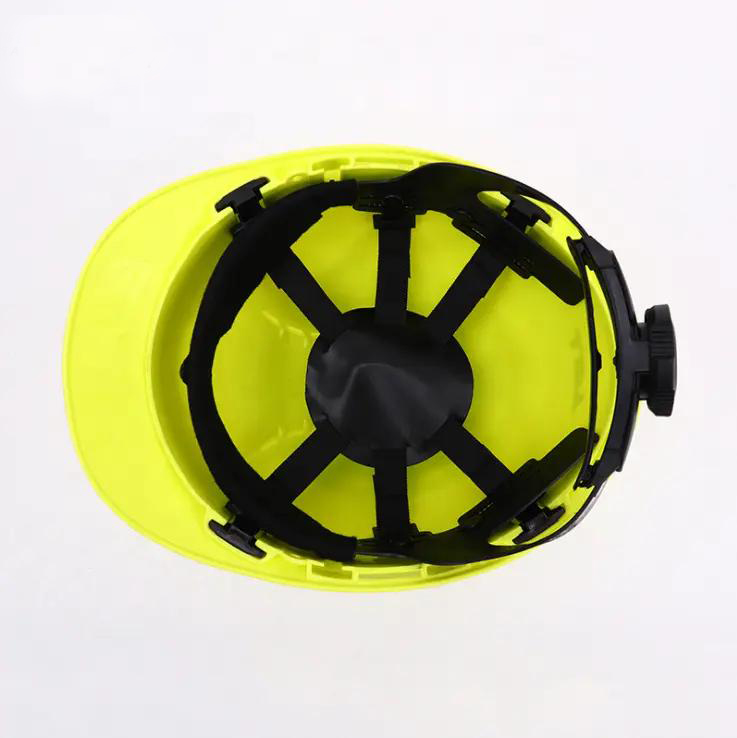 HT16-safety-helmet CE EN397 Ventilation Holes Green ABS Construction Safety Helmet Dezi Associates Ltd