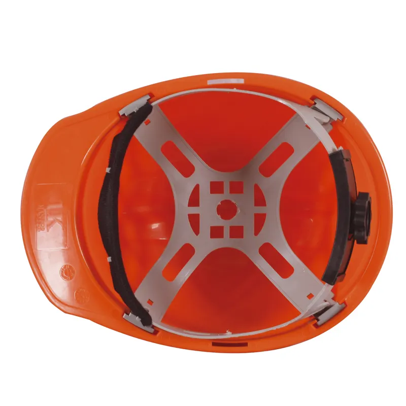 HT23-SAFETY-HELMET Orange HDPE Shell Cheap Safety Helmet for Construction Workers Dezi Associates Ltd
