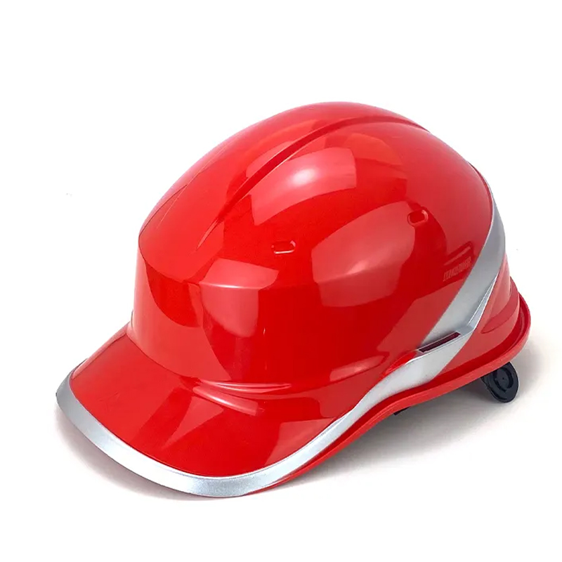 HT37-SAFETY-HELMET Red ABS High Visibility Reflective Hard Hat for Industrial Dezi Associates Ltd