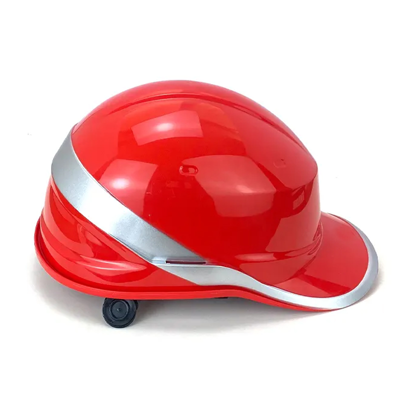 HT37-SAFETY-HELMET Red ABS High Visibility Reflective Hard Hat for Industrial Dezi Associates Ltd