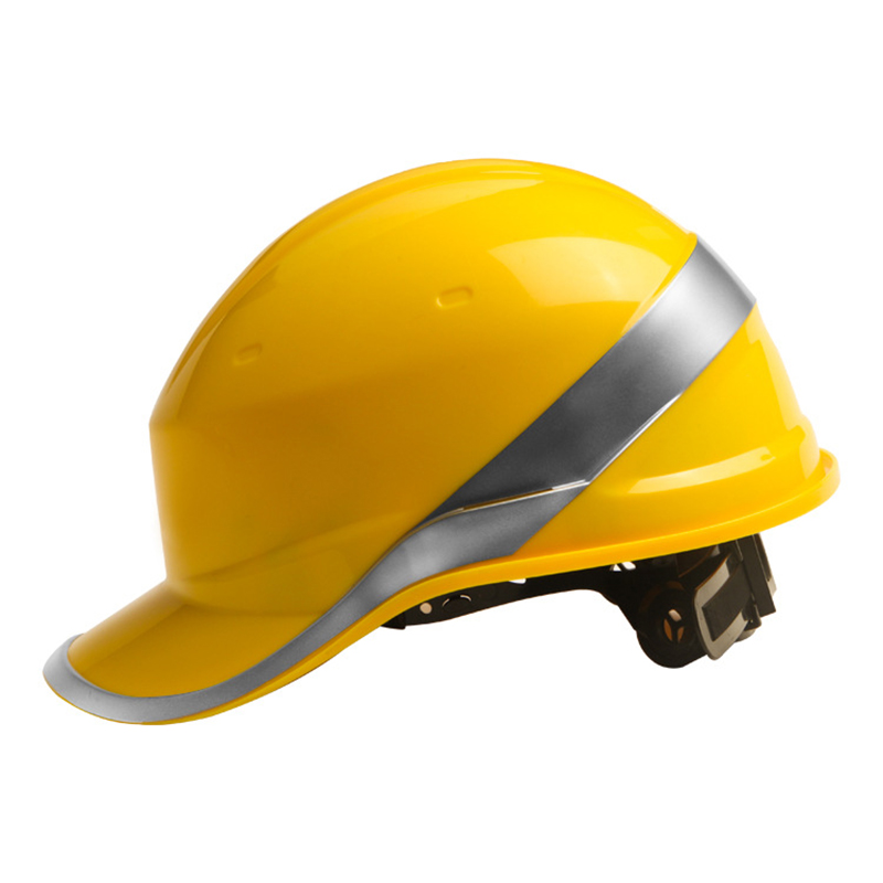 HT37-SAFETY-HELMET Red ABS High Visibility Reflective Hard Hat for Industrial Dezi Associates Ltd