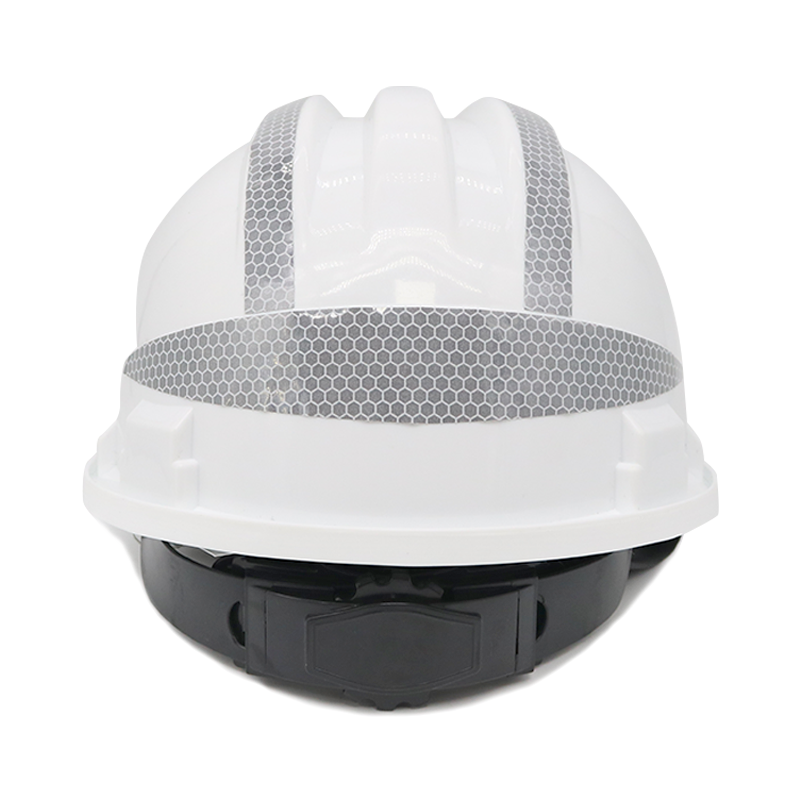 HT39-safety-helmet White HDPE Reflective Construction Engineer Safety Helmet Dezi Associates Ltd