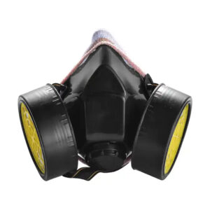 RP02-CHEMCIAL-RESPIRATOR Half Face Protective Double Cartridge Gas Chemical Respirator Mask Dezi Associates Ltd