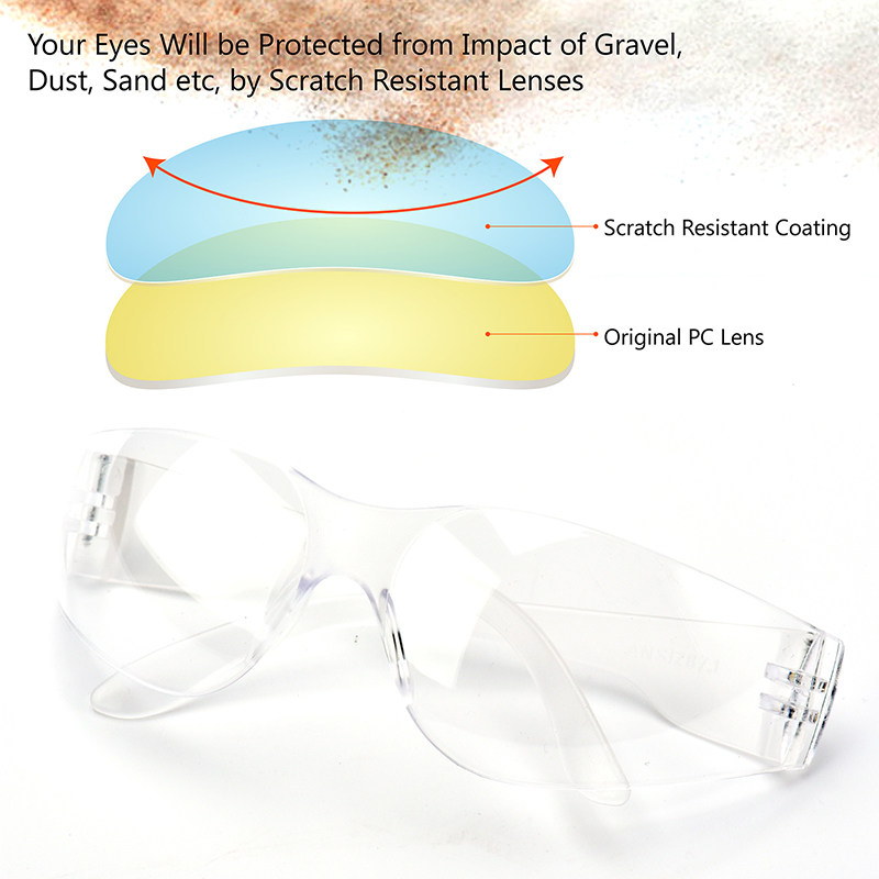 safety-goggles CE EN 166F And ANSI Z87.1 Clear PC Lens Lab Anti Scratch Safety Goggles Dezi Associates Ltd