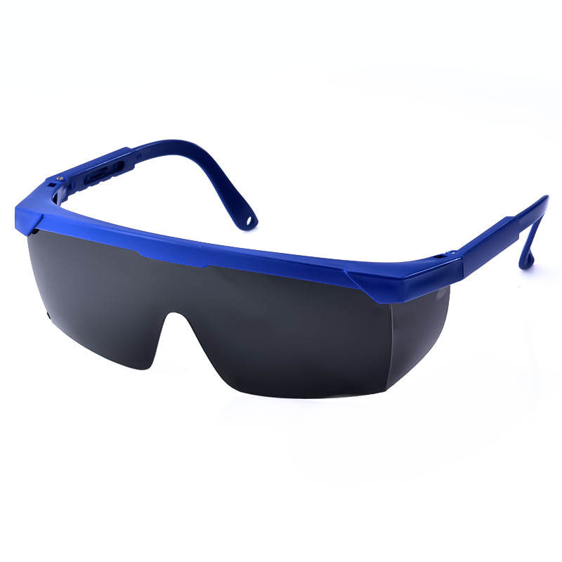EY01-1-SAFETY-GOGGLES Anti Fog Anti Scratch Adjustable Legs Dark PC Lens Safety Glasses Dezi Associates Ltd