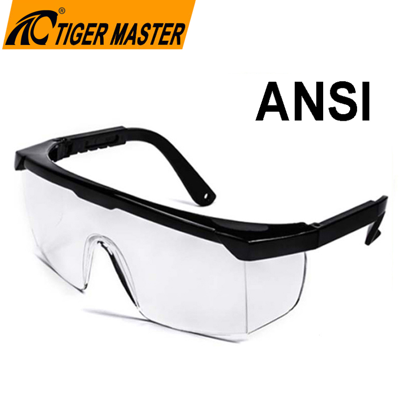 EY01-safety-goggles CE EN 166F ANSI Z87.1 clear PC lens adjustable legs safety goggles Dezi Associates Ltd