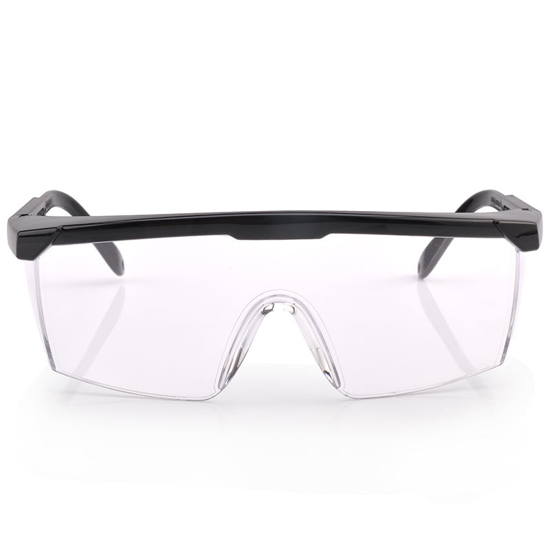 EY01-safety-goggles CE EN 166F ANSI Z87.1 clear PC lens adjustable legs safety goggles Dezi Associates Ltd