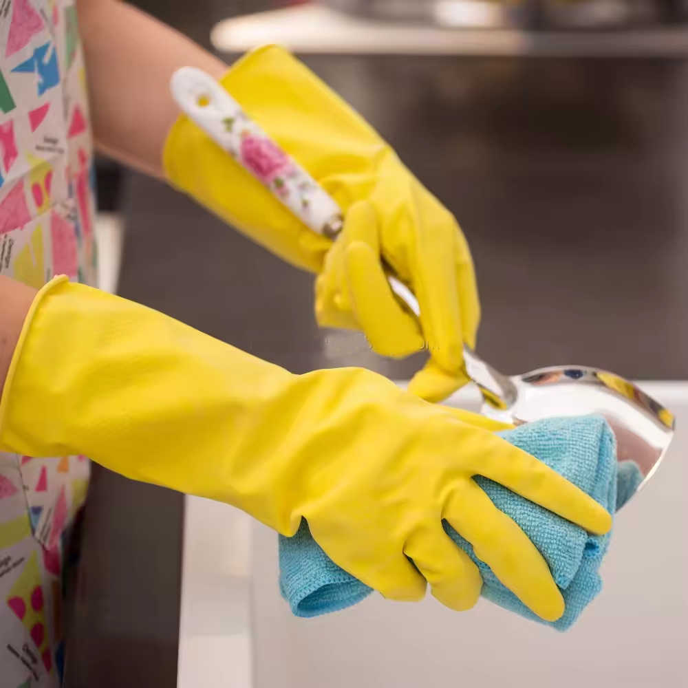 GLX23-latex-gloves Waterproof Oil Resistant Cleaning Latex Household Gloves Dezi Associates Ltd