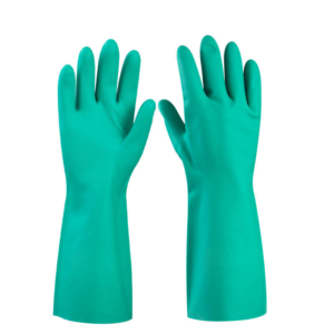 GNR19 CE Anti Slip Waterproof Nitrile Household Industrial Gloves Green Dezi Associates Ltd