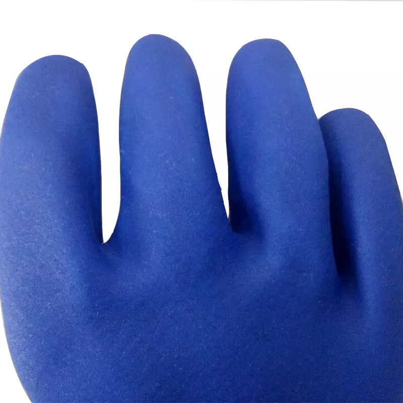 GPVC10-PVC-GLOVES-800-800 Anti Slip Oil Acid Resistant Waterproof Keep Warm Winter Working Blue Safesty Pvc Oil Gloves Industrial Dezi Associates Ltd