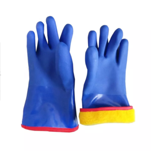 GPVC10-PVC-GLOVES Anti Slip Oil Acid Resistant Waterproof Keep Warm Winter Working Blue Safesty Pvc Oil Gloves Industrial Dezi Associates Ltd