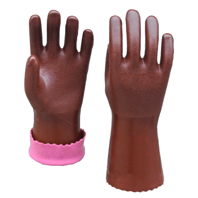 GPVC13-PVC-GLOVES 28 Cm Custom Logo Anti Slip Oil Acid Resistant Waterproof Fishing Pvc Gloves Dezi Associates Ltd