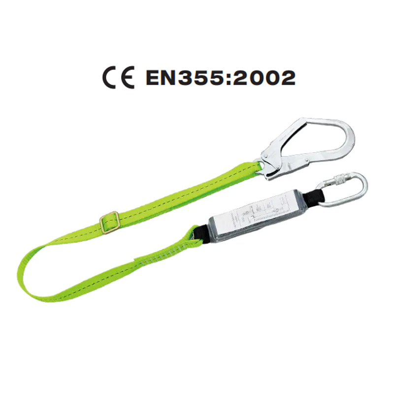 HN35-safety-lanyard-800-800 CE EN355 Adjustable Polyester Webbing Energy Absorber Lanyard with 1 Pc Forged Steel Scaffold Hook Dezi Associates Ltd