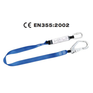 HN36-LANYARD-800-800 CE EN355 energy absorber safety lanyard with1 forced large hook Dezi Associates Ltd