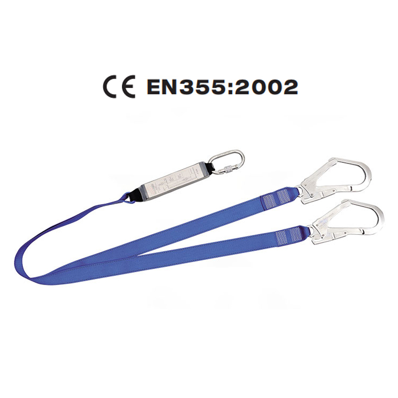 HN37-lanyard-800-800 CE EN355 Energy Absorber Lanyard Double Hooks Safety Belt Dezi Associates Ltd