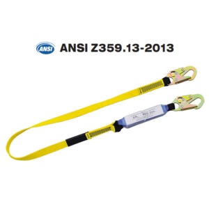 HN45-800-800 ANSI Z359.13 Verified 2 Snap Hooks Safety Shock Absorber Lanyard Dezi Associates Ltd
