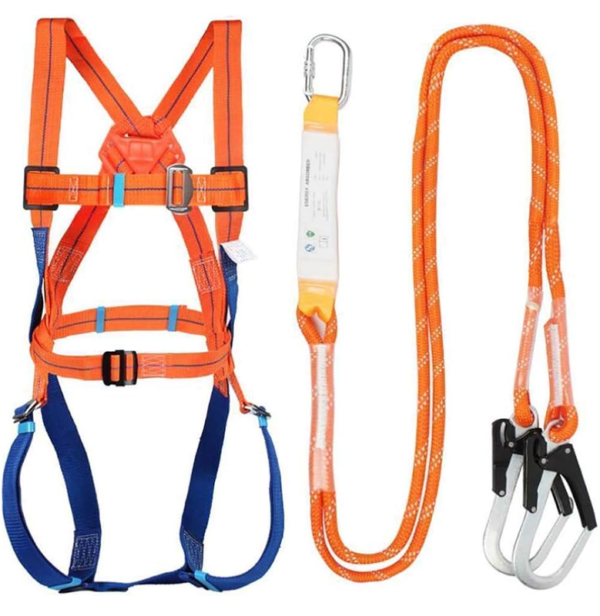 Full Body Proection Outdoor Fall Protection Full Body Safety Harness with Shock Absorber ...