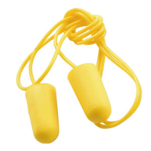 HS-E1003-ear-plug Soft Comfortable Noise Reduce PU Foam Ear Plugs with PVC Cord Dezi Associates Ltd