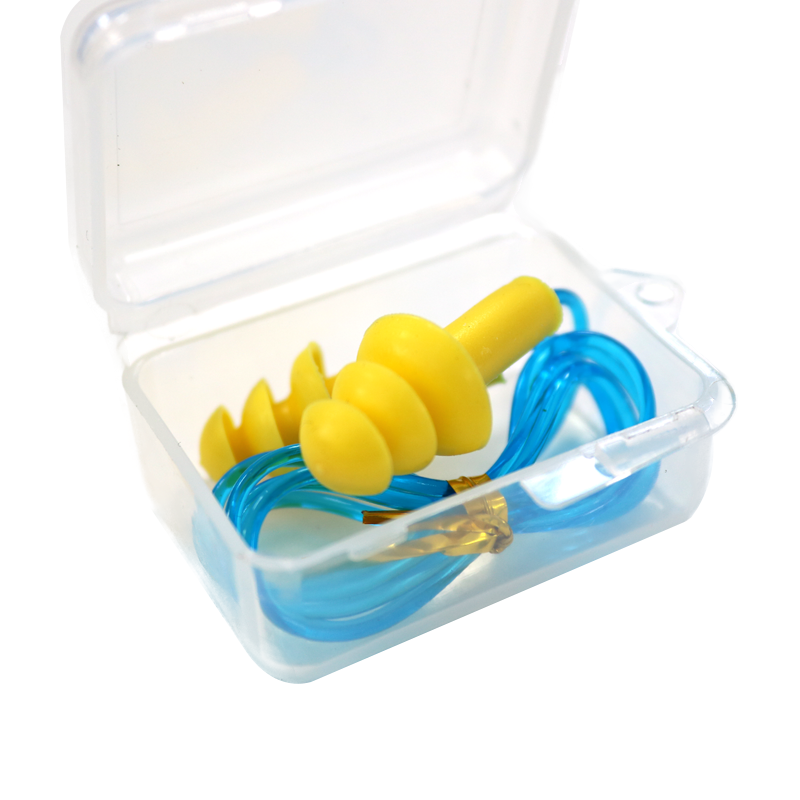 HS-E2002-earplugs Christmas Tree Shape Resuable Silicone Ear Plugs with PVC Cord Dezi Associates Ltd