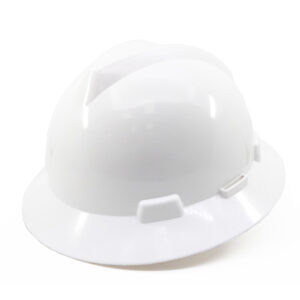 HS-T046-SAFETY-HELMET Safety Equipment White HDPE Full Brim V Type Industrial Construction Site Safety Helmet for Workers Dezi Associates Ltd