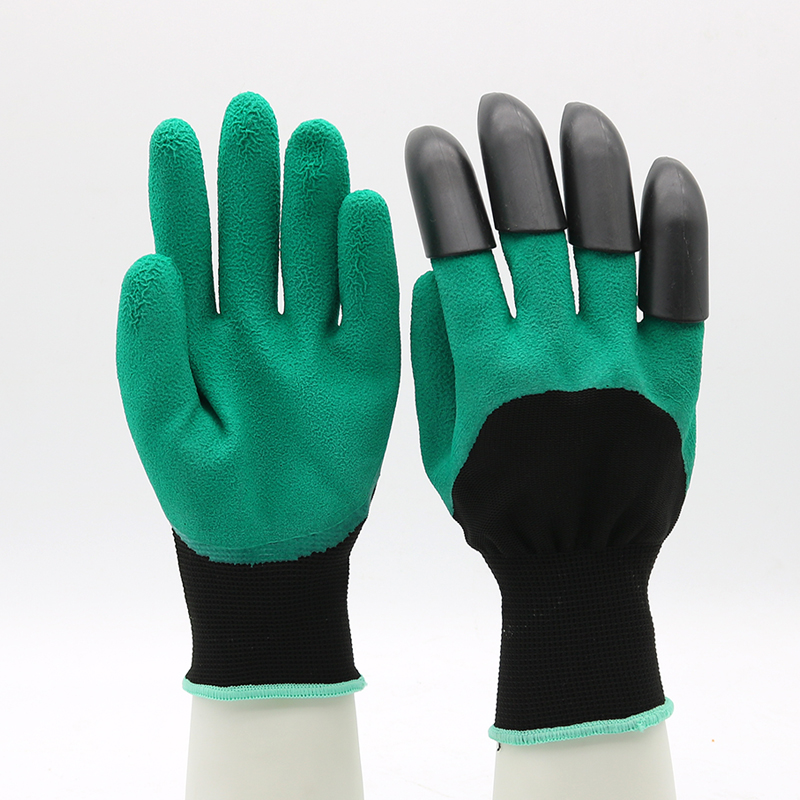 HSLX01-SAFETY-GLOVES CE EN 388 Anti Slip Oil Chemical Resistant Latex Gloves with Claw Dezi Associates Ltd