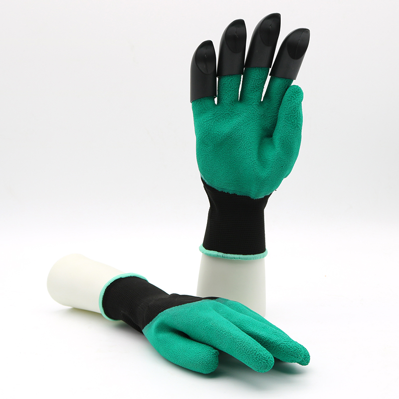 HSLX01-SAFETY-GLOVES CE EN 388 Anti Slip Oil Chemical Resistant Latex Gloves with Claw Dezi Associates Ltd