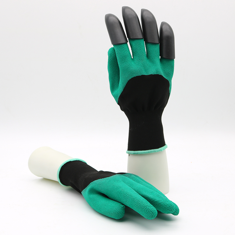 HSLX01-SAFETY-GLOVES CE EN 388 Anti Slip Oil Chemical Resistant Latex Gloves with Claw Dezi Associates Ltd