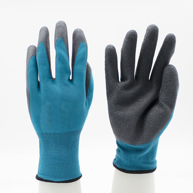 HSLX08-latex-gloves Anti Slip Oil Resistant Soft Latex Safety Gloves for Construction Dezi Associates Ltd
