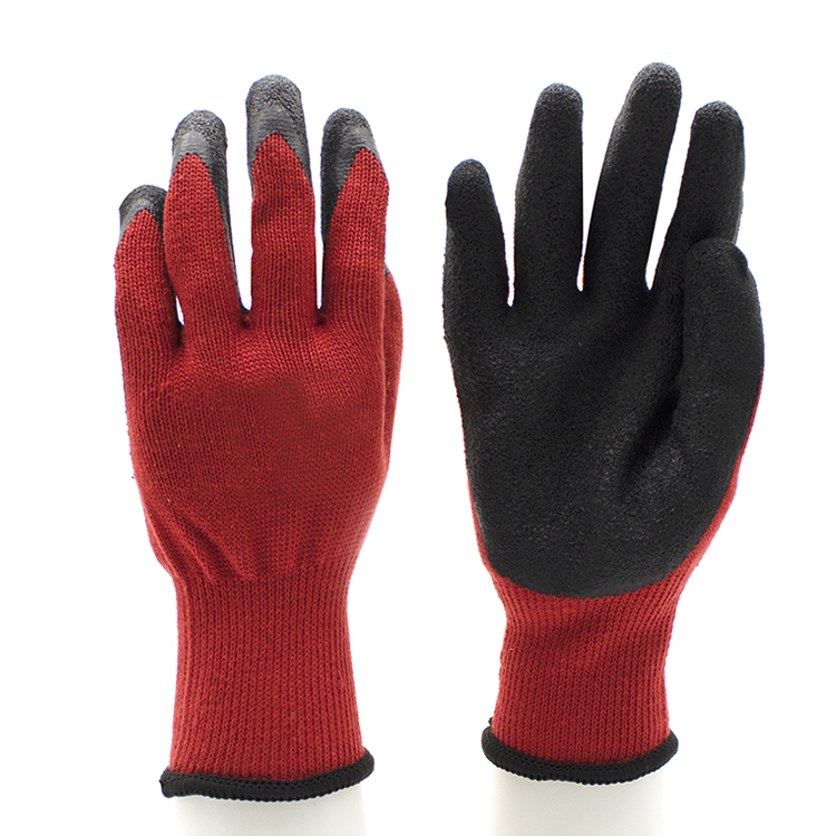 HSLX10-LATEX-GLOVES Oil Slip Resistant Custom Logo Latex Work Gloves Safety Dezi Associates Ltd