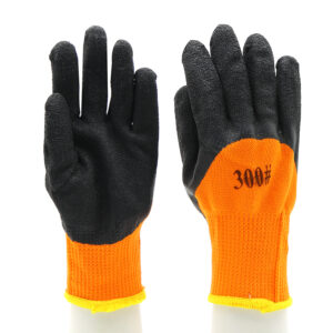 HSLX14-latex-gloves Anti Slip Oil Proof Construction Latex Work Gloves Dezi Associates Ltd