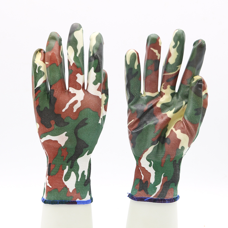 HSNT02-GARDEN-GLOVES Waterproof Polyester Lining Nitrile Working Garden Gloves Dezi Associates Ltd