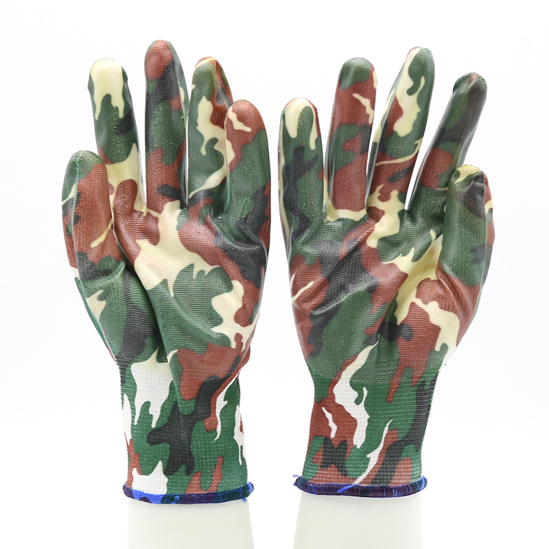 HSNT02-GARDEN-GLOVES Waterproof Polyester Lining Nitrile Working Garden Gloves Dezi Associates Ltd