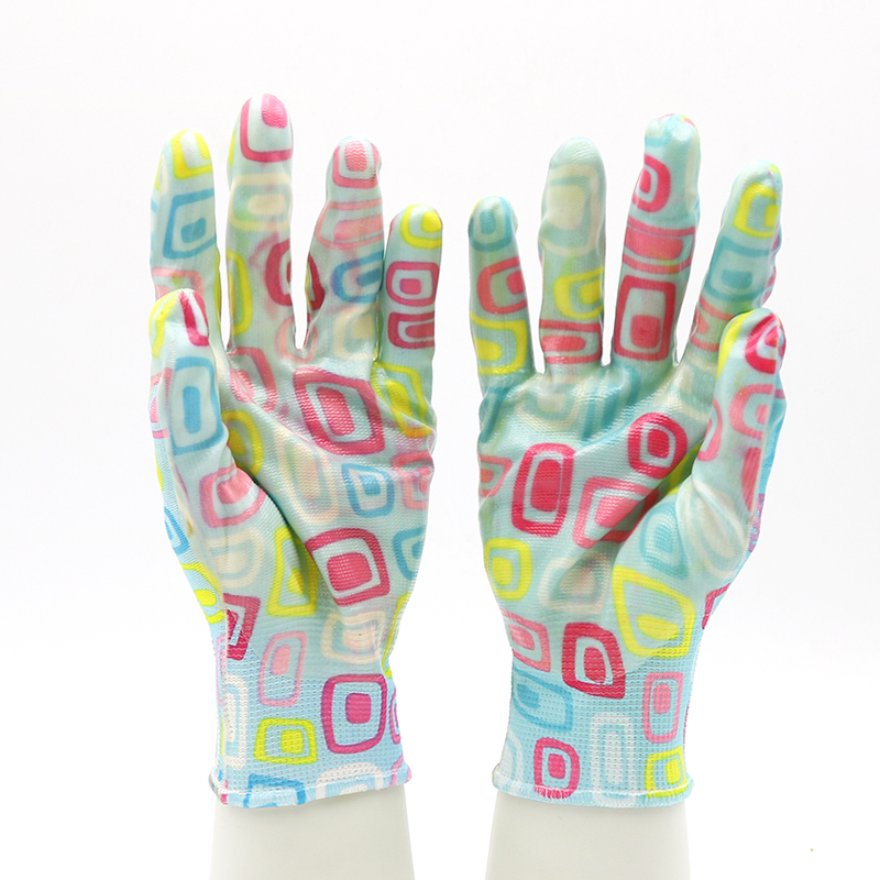 HSNT06-GARDEN-GLOVES Polyester Liner Waterproof Women Nitrile Gloves Garden Dezi Associates Ltd