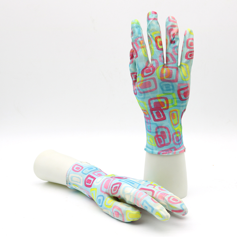 HSNT06-GARDEN-GLOVES Polyester Liner Waterproof Women Nitrile Gloves Garden Dezi Associates Ltd