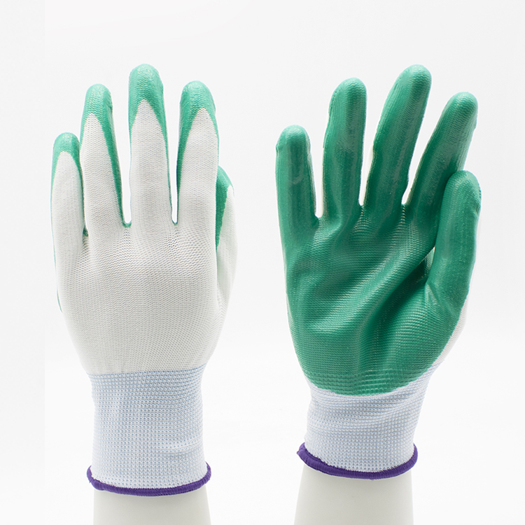 HSNT11-nitrile-gloves Oil chemical resistant custom logo cheap work safety gloves nitrile Dezi Associates Ltd