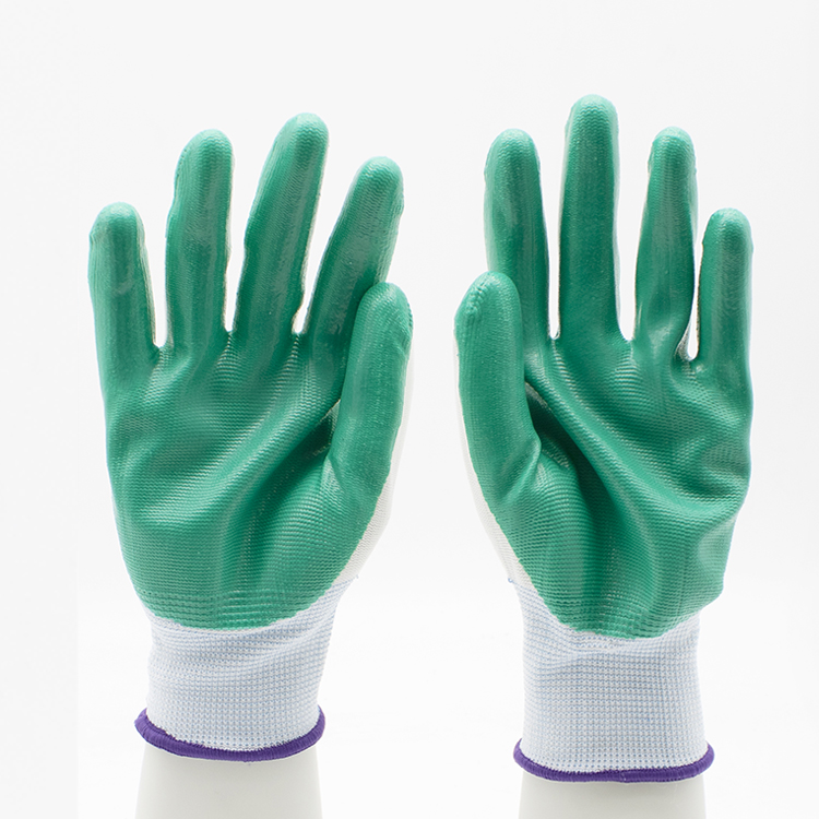 HSNT11-nitrile-gloves Oil chemical resistant custom logo cheap work safety gloves nitrile Dezi Associates Ltd