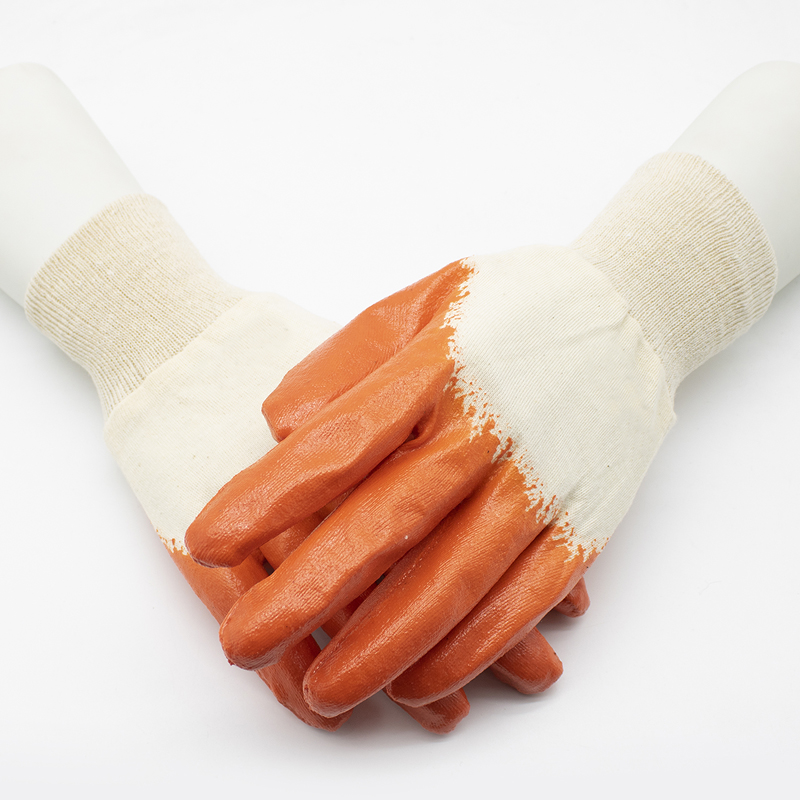 HSNT15-nitrile-gloves Oil Slip Resistant Open Back Nitrile Work Gloves for Construction Dezi Associates Ltd