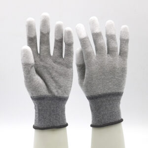 HSPU02-SAFETY-GLOVES Electronics Industry Knitted Wrist ESD Carbon Fiber Top Fit Work Gloves Dezi Associates Ltd