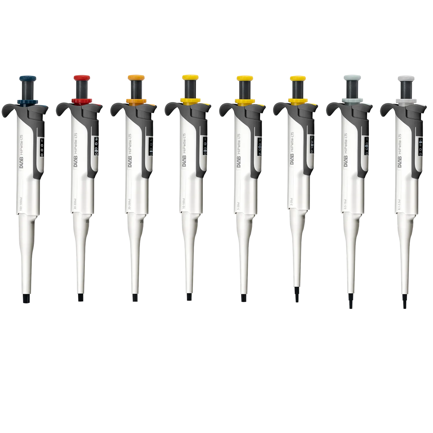 HiPette-LTS Light feel manual adjustable color pipette